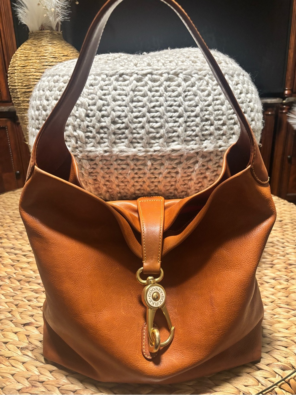 Dooney & Bourke Florentine Leather Logo Lock